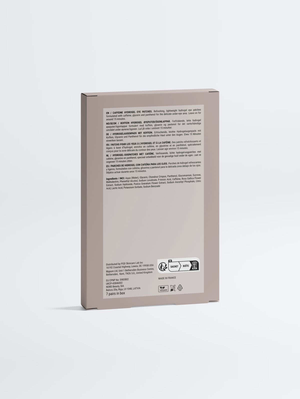 Caffeine + Vitamin C Energizing Hydrogel Eye Patches